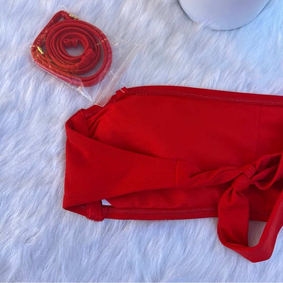 NWOT Juniors' Bandeau Bikini Top - Xhilaration SIZE M - Picture 9 of 15